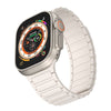 "Contrasting Colors Band" Magnetic Silicone Band For Apple Watch - White
