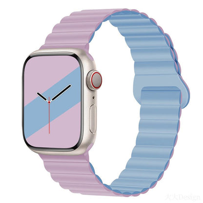 "Magnetisches iWatch-Band“ mit kontrastierender Silikonschlaufe 