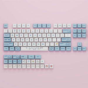 „Chubby Keycap“ XDA-Tastenkappen-Set für mechanische Tastaturen – Kaninchen-Thema