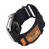 "Outdoor Weave Band" Climbing Nylon Velcro Sports Band For Apple Watch - Black