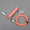 "Chubby" Braided Detachable Keyboard Cable - Orange
