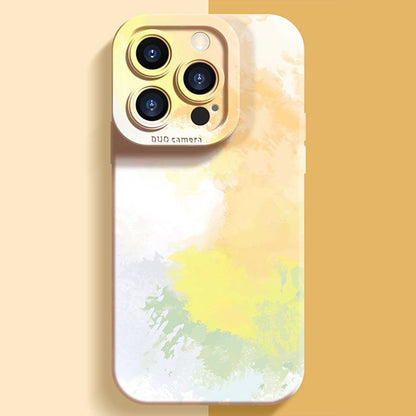 "Colorful Watercolor" Silicone Full Cover Bumper Protective iPhone Case