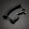 "Full-equipped Chubby" 6-in-1 240W Fast Charging Spring Cable - Black (6-in-1)