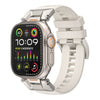 "Ultimate Luxury" Fluororubber Band with Titanium Connector for Apple Watch - Beige