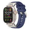 "Ultimate Luxury" Fluororubber Band with Titanium Connector for Apple Watch - Blue