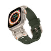 "Ultimate Luxury" TPU Band with Titanium Connector for Apple Watch - Green