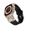 "Ultimate Luxury" TPU Band with Titanium Connector for Apple Watch - Black
