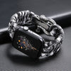Nylon Sport Braided Steel Buckle Band for Apple Watch - Camouflage Black White